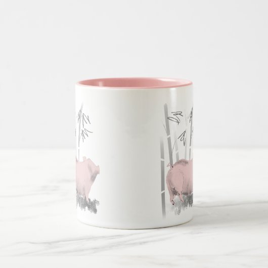 Originele Mok van de Varken van de Tekening en Bam (Center)