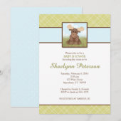 Originele Moose Baby shower uitnodiging (Voorkant / Achterkant)