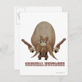 Originele Mustache Briefkaart (Voorkant / Achterkant)