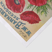 Originele (niet AI) 1913 Seed Catalog Hoesje Poppi Tissuepapier (Detail)
