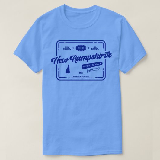 Originele Nieuwe Hampshirite Cool  Dark Stamp P T-shirt (Design voorkant)