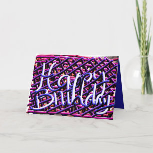 Originele Noedels Schrijven Verjaardagskaart Kaart