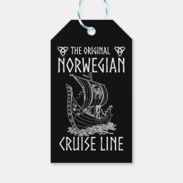 Originele Noorse cruiselijn - nostalgische reis Cadeaulabel