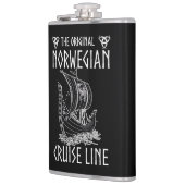 Originele Noorse cruiselijn - nostalgische reis Heupfles (Links)