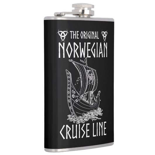 Originele Noorse cruiselijn - nostalgische reis Heupfles (Rechts)