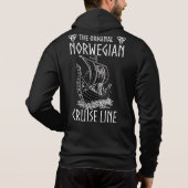 Originele Noorse cruiselijn - nostalgische reis Hoodie (Achterkant)