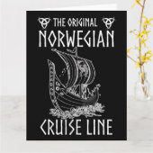 Originele Noorse cruiselijn - nostalgische reis Kaart (Gele Bloem)