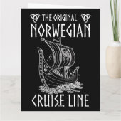 Originele Noorse cruiselijn - nostalgische reis Kaart (Achterkant)