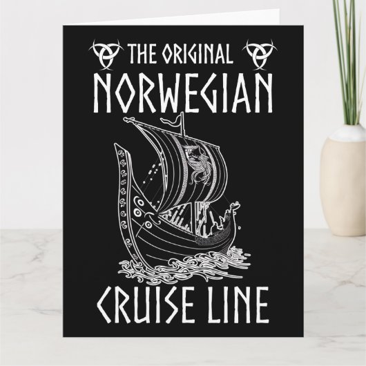 Originele Noorse cruiselijn - nostalgische reis Kaart (Voorkant)