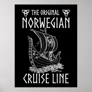 Originele Noorse cruiselijn - nostalgische reis Poster