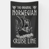 Originele Noorse cruiselijn - nostalgische reis Spandoek (Verticaal)