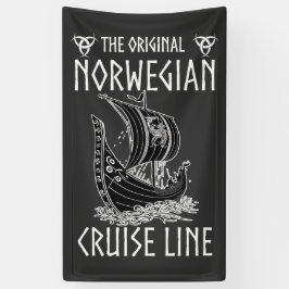 Originele Noorse cruiselijn - nostalgische reis Spandoek