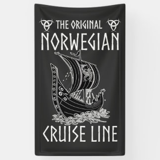 Originele Noorse cruiselijn - nostalgische reis Spandoek