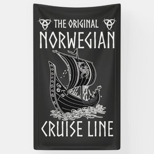 Originele Noorse cruiselijn - nostalgische reis Spandoek (Verticaal)