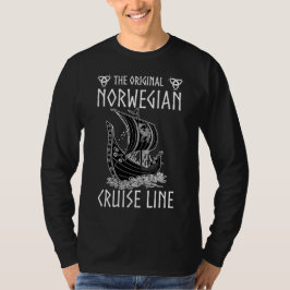 Originele Noorse cruiselijn - nostalgische reis T-shirt
