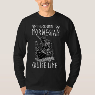 Originele Noorse cruiselijn - nostalgische reis T-shirt