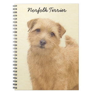 Originele Norfolk Terrier Schildering - Honden Kun Notitieboek