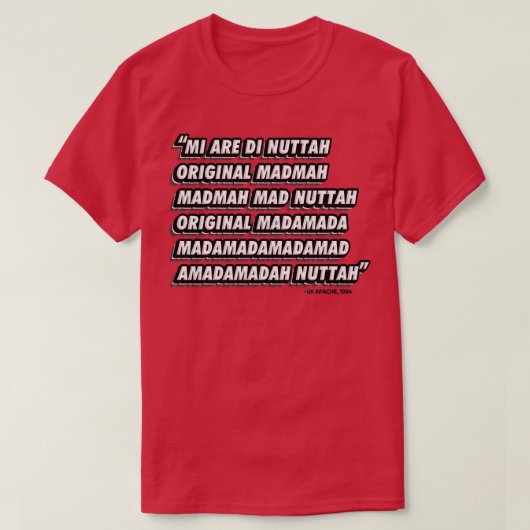 Originele Nuttah Lyric T-shirt (Design voorkant)