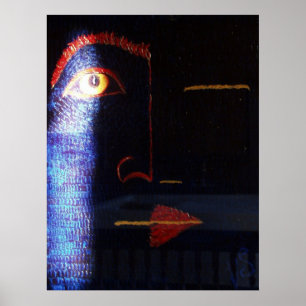 Originele oliefilter: Hierophant, oog in driehoek Poster