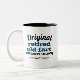 Originele oude Drink voor oude kunstenergie Tweekleurige Koffiemok