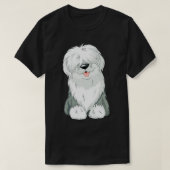 Originele oude Engelse Sheepdog Puppy T-Shirt (Design voorkant)