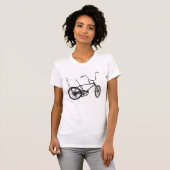 Originele oude schoolfiets t-shirt (Voorkant volledig)