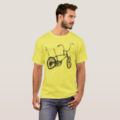 Originele oude schoolfiets t-shirt (Voorkant volledig)