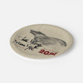 Originele OX Vietnamees nieuwjaar 2021 PP Papieren Bordje (Gekanteld)