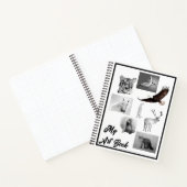 Originele Paard Geest Dier Zwart Wit Tekening Notitieboek (Binnen)