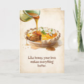 Originele  Papier Pastel Appeltaart Moederdag Kaart (Voorkant)