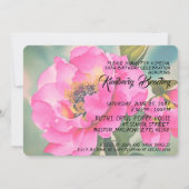 Originele Pioen F waterverven 50ste Verjaardagsfee Kaart (Achterkant)