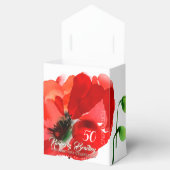 Originele Poppy waterverven 50th Birthday TOFB Bedankdoosjes (Geopend)