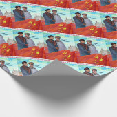 Originele propaganda Mao tse tung en Joseph Stalin Cadeaupapier (Hoek)