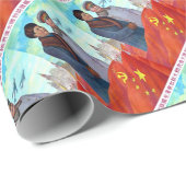 Originele propaganda Mao tse tung en Joseph Stalin Cadeaupapier (Rol Hoek)