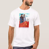 Originele propaganda Mao tse tung en Joseph Stalin T-shirt (Voorkant)