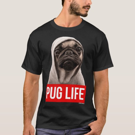 Originele Pug Life Pug Classic T-shirt 1 (Voorkant)