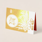 Originele Rats Bamboe schilderij 2020 Luxe Folie G Folie Kaarten (Voorkant)