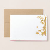 Originele Rats Bamboe schilderij 2020 Luxe Folie G Folie Kaarten (Met envelop)