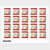 Originele Rats Bamboe schilderij 2020 Sq Sticker (Vel)