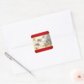 Originele Rats Bamboe schilderij 2020 Sq Sticker (Envelop)