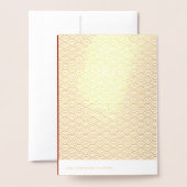 Originele Ratten Bamboe schilderij Chinese Luxe GC Folie Kaarten (Met envelop)