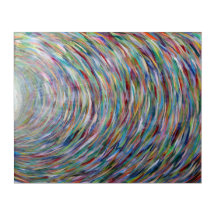 Originele Regenboog Schilderij 20"x16" print op ac