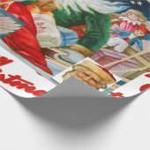 ORIGINELE RETRO CHRISTMAS COLLAGE WRAPPINGPAPIER CADEAUPAPIER (Hoek)