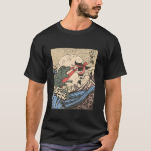 ORIGINELE Retro Japanese Wave Monster VS Ca T-shirt