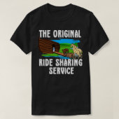Originele Ride Sharing Noah op zijn Ark Funny Chri T-shirt (Design voorkant)