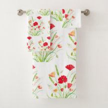 Originele rode papavers bloemen Sinaasappel