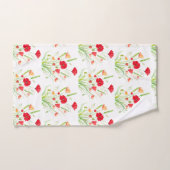 Originele rode papavers bloemen Sinaasappel Bad Handdoek (Handdoek)