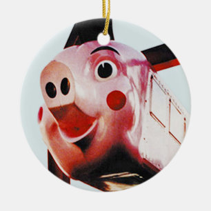 Originele roze pik, Rich's, Atlanta Kerstmis Orn Keramisch Ornament