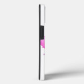 Originele roze pioen iphone case (Achterkant / Rechts)