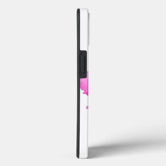 Originele roze pioen iphone case (Achterkant / Rechts)